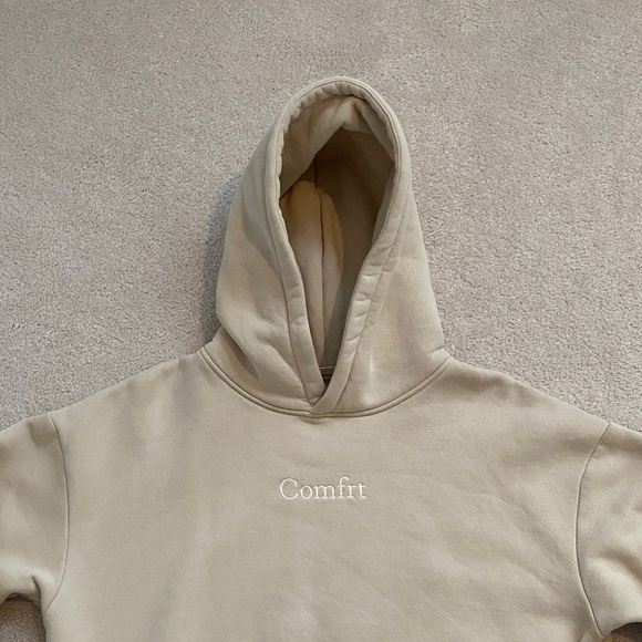 Comfrt Beige Hoodie and Sweatpants Set - Unisex - Picture 12 of 16